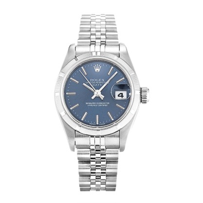 Best AAA Blue Baton Dial Replica Rolex Datejust Lady 79190-26 MM