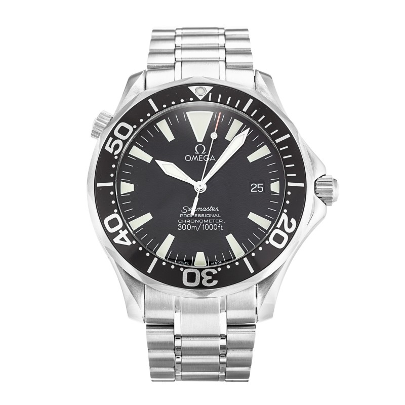 Best AAA Black Baton Dial Replica Omega Seamaster 300m 2254.50.00-41 MM