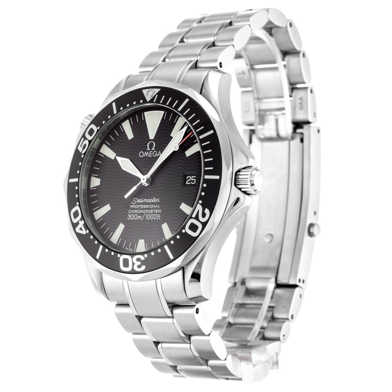 Best AAA Black Baton Dial Replica Omega Seamaster 300m 2254.50.00-41 MM