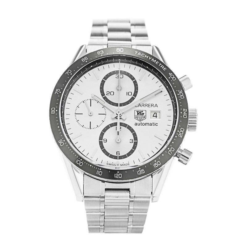 Best AAA Silver Baton Dial Replica Tag Heuer Carrera CV2011.BA0786-41 MM