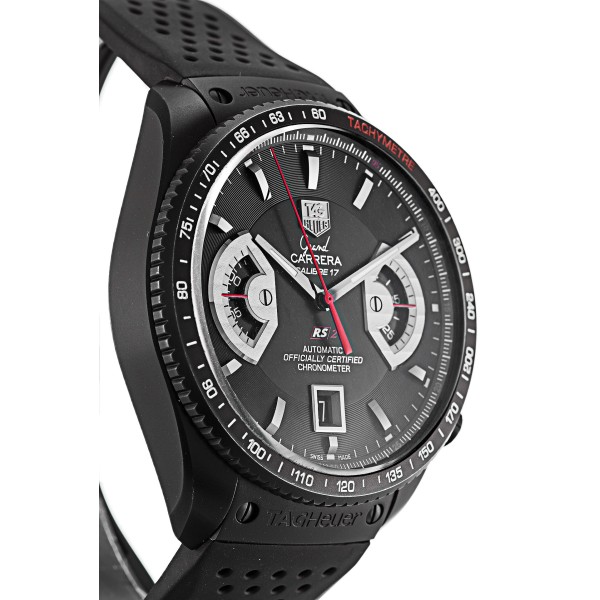 A+ Black Dial, Black Sub Dials Replica Tag Heuer Grand Carrera CAV518B.FC6237-43 MM