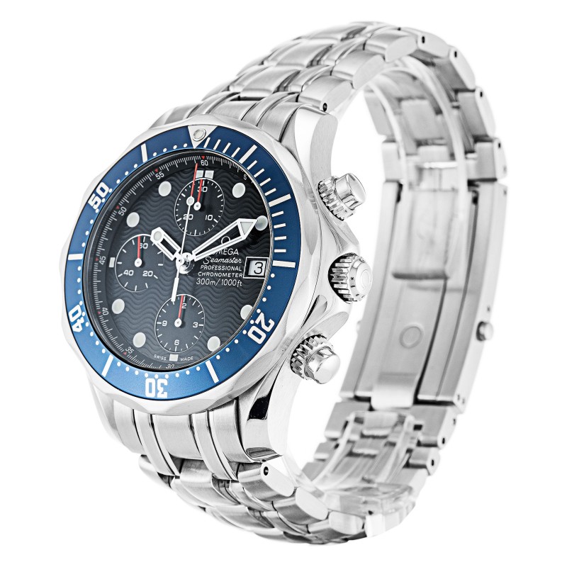 Best AAA Blue Dial Replica Omega Seamaster Chrono Diver 2599.80.00-41.5 MM