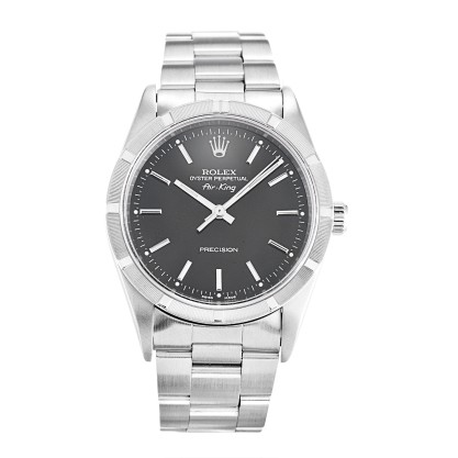 UK Black Baton Dial Replica Rolex Air-King 14010-34 MM