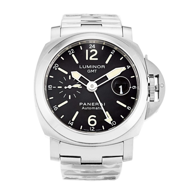 Best AAA Black Baton Dial 44 MM Replica Panerai Luminor GMT PAM00297-44 MM