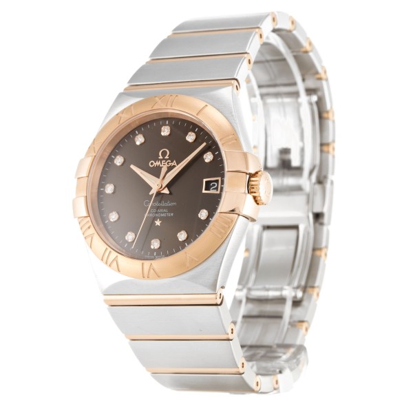 Best AAA Brown Diamond Dial Replica Omega Constellation Chronometer 123.20.35.20.63.001-35 MM