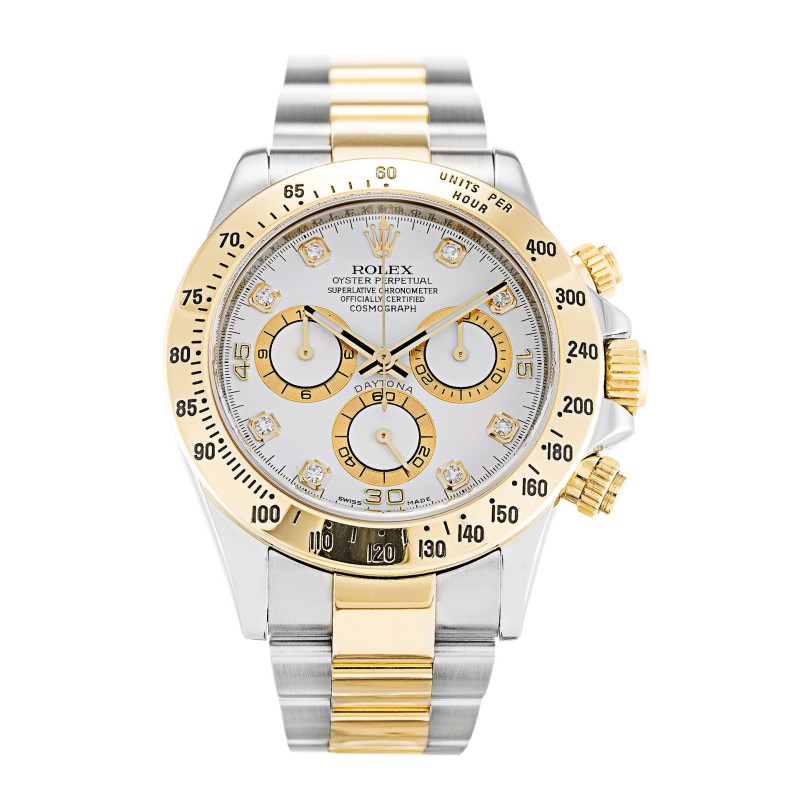 Best AAA White Diamond Dial Replica Rolex Daytona 116523-40 MM