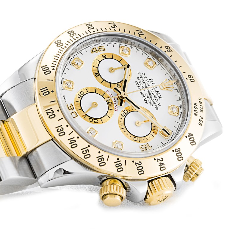 Best AAA White Diamond Dial Replica Rolex Daytona 116523-40 MM