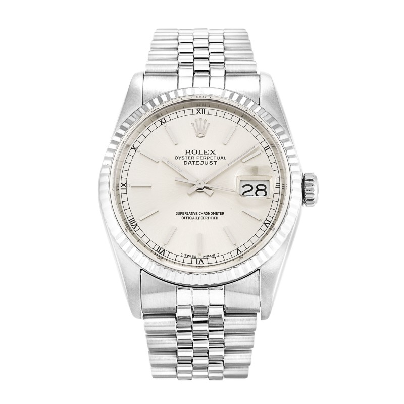 Best AAA Ivory Baton Dial Replica Rolex Datejust 16234-36 MM