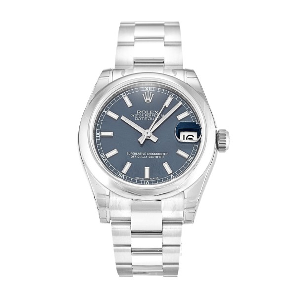 Best AAA Blue Baton Dial Replica Rolex Datejust Lady 178240-31 MM