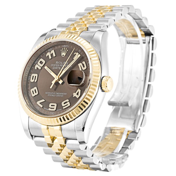 Best AAA Bronze Arabic Dial 36 MM Replica Rolex Datejust 116233-36 MM