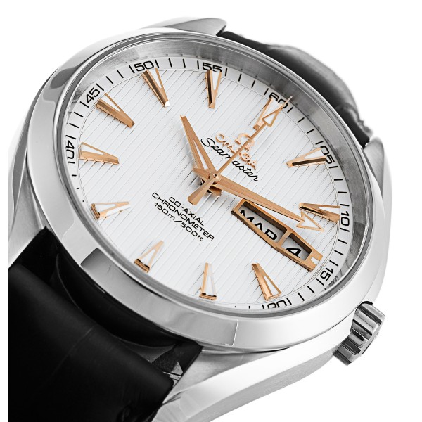 Best AAA Silver Baton Dial Replica Omega Aqua Terra 150m Gents 231.13.43.22.02.002-43 MM