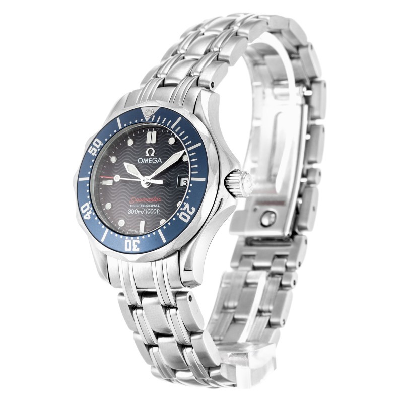 Best AAA Blue Baton Dial Replica Omega Seamaster 300m Men's 2224.80.00-41 MM