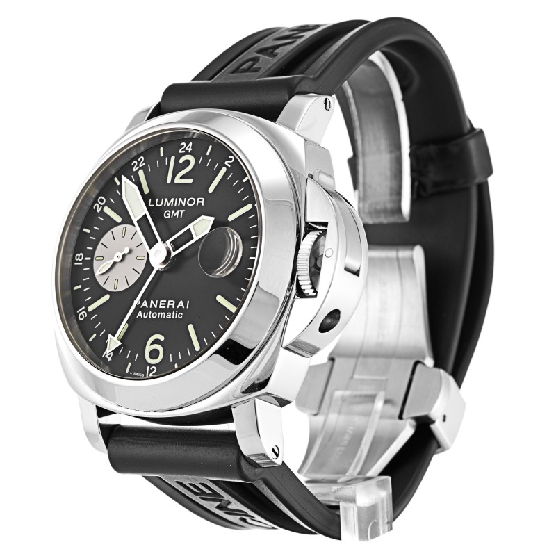 Best AAA Black Baton Dial Men 44 MM Replica Panerai  Luminor GMT PAM00088-44 MM 