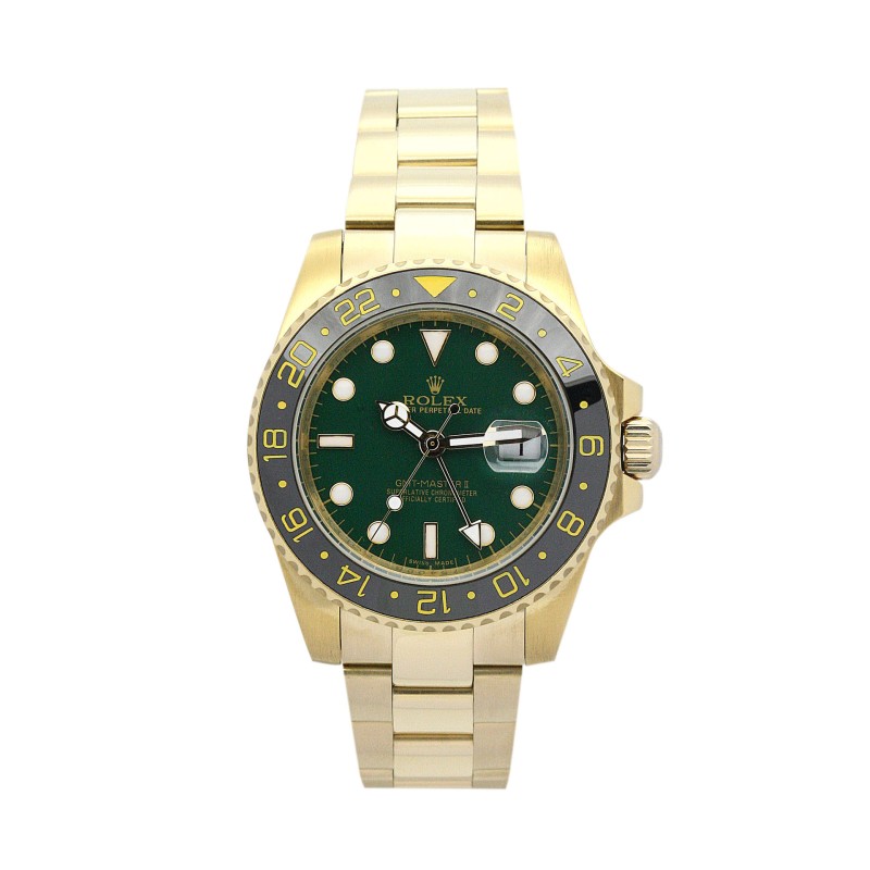 Best AAA Green Baton Dial Replica Rolex GMT Master II 116718 LN-40 MM