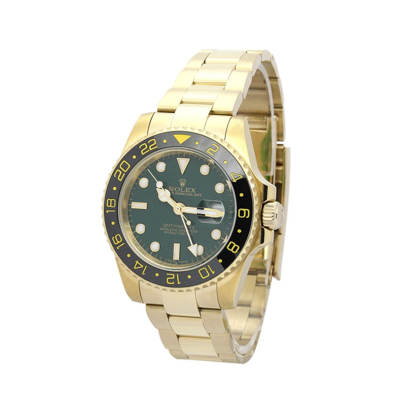 Best AAA Green Baton Dial Replica Rolex GMT Master II 116718 LN-40 MM