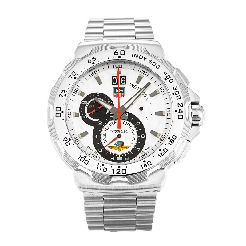 Best AAA Silver Baton Dial Replica Tag Heuer Formula 1 CAH101B.BA0860-44 MM