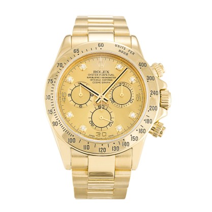 Best AAA Champagne Diamond Dial Replica Rolex Daytona 116528 -40 MM