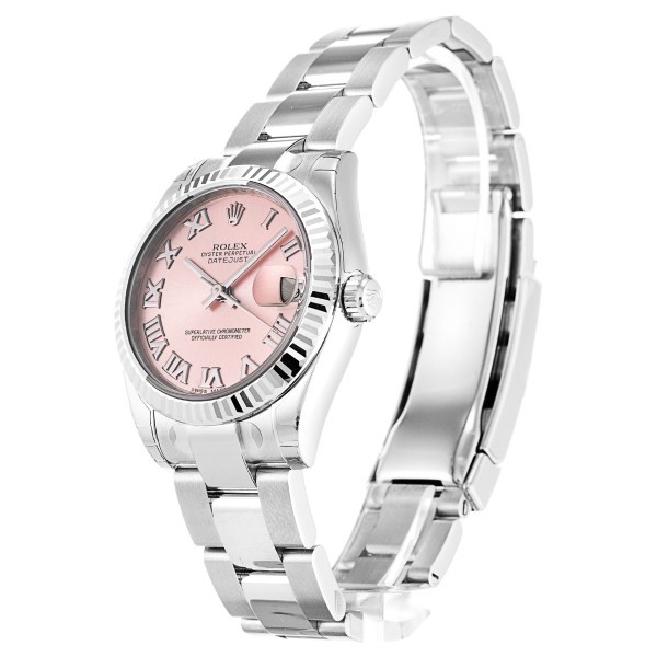 Best AAA Pink Roman Numeral Dial Replica Rolex Datejust Lady 178274-31 MM