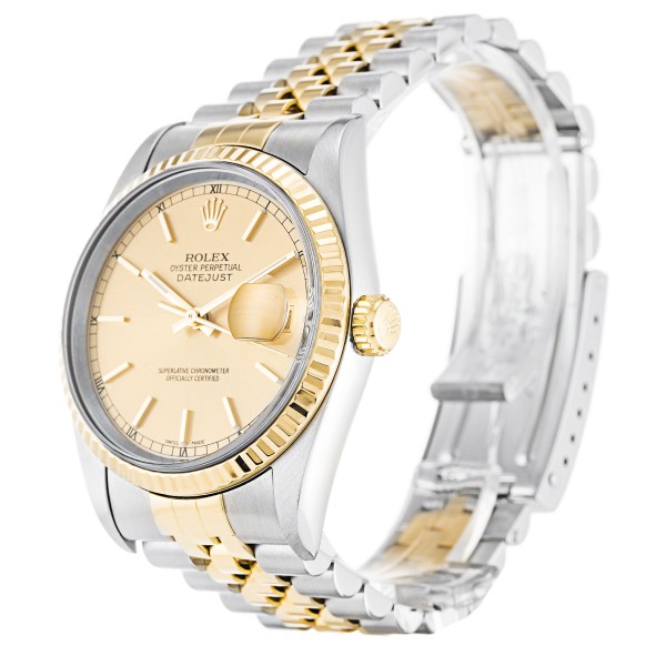 Best AAA Champagne Baton Dial Replica Rolex Datejust 16233-36 MM