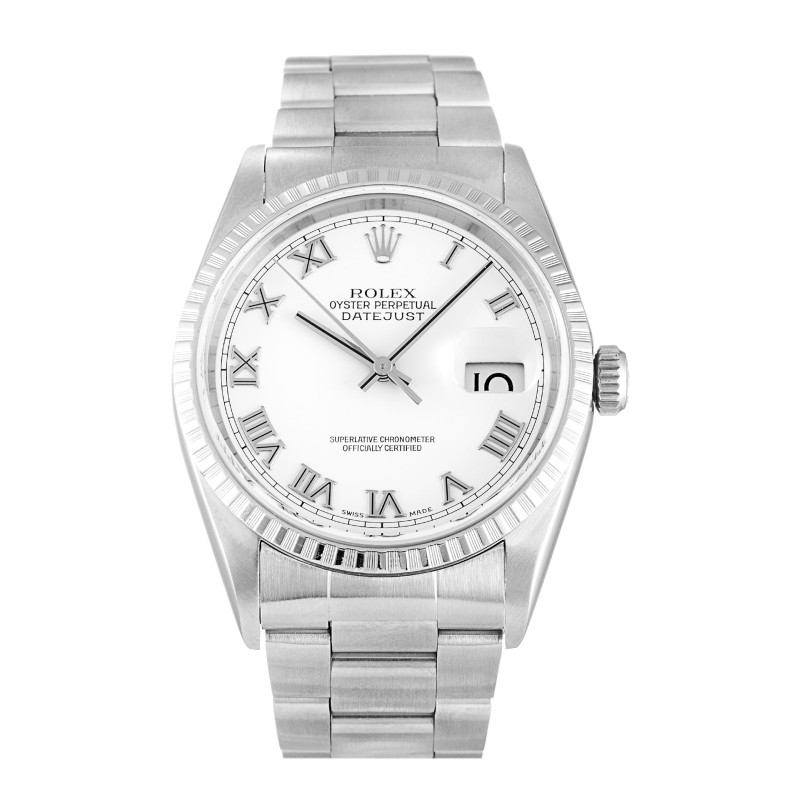 Best AAA White Roman Numeral Dial Women 36 MM Replica Rolex Datejust 16220-36 MM