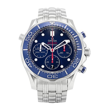 Best AAA Blue Dial Replica Omega Seamaster 300m 212.30.44.50.03.001-44 MM