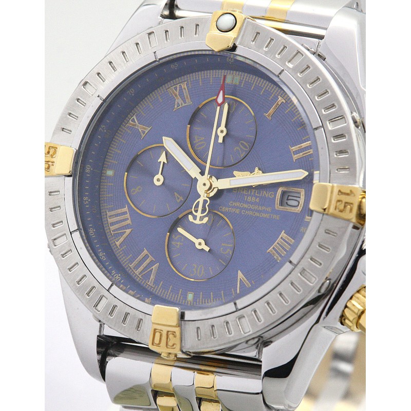 Best AAA Blue Baton Dial Replica Breitling Chronomat -43.7 MM