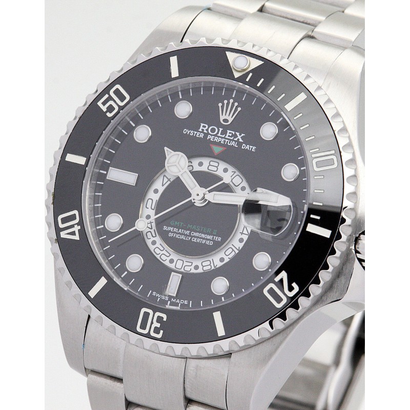 Best AAA Black Dial Replica Rolex GMT Master 16720-40