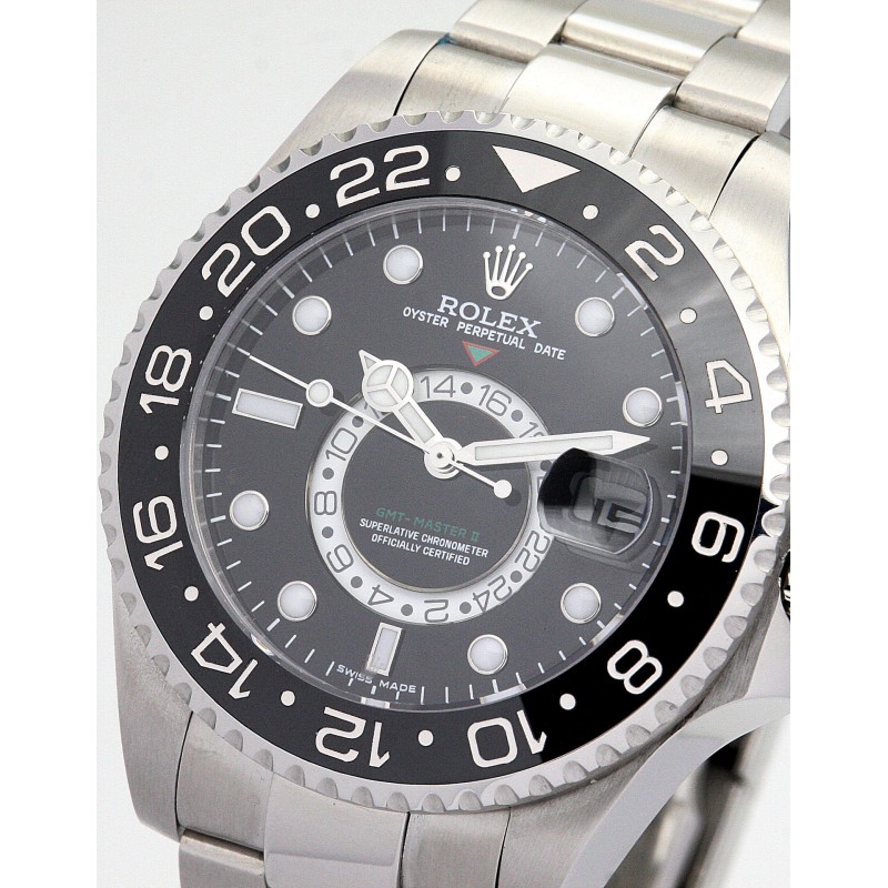 Best AAA Black Dial Replica Rolex GMT Master 16720-40