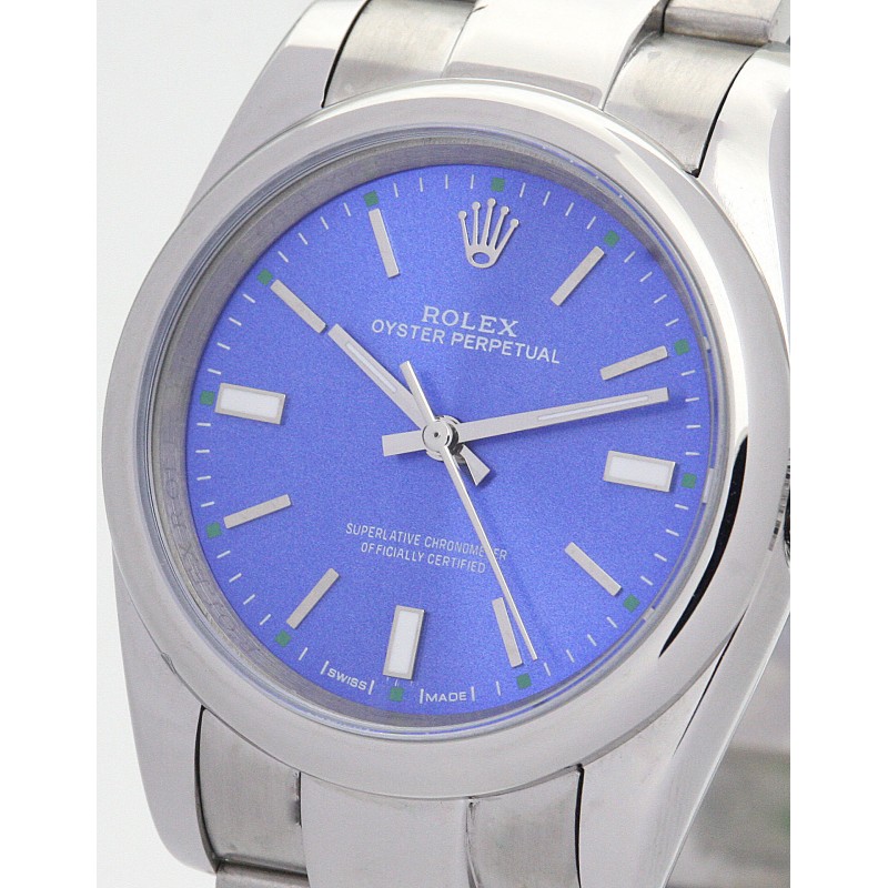 UK Best Blue Dial Replica Rolex Lady Oyster Perpetual-31 MM