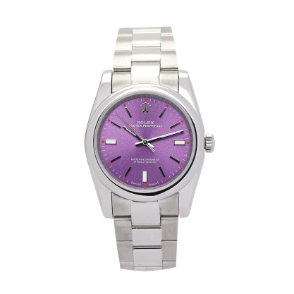 Best AAA Purple Dial Replica Rolex Lady Oyster Perpetual 177200-31 MM