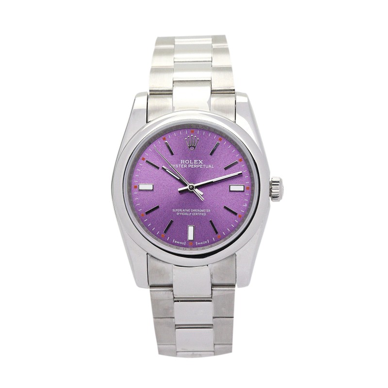 Best AAA Purple Dial Replica Rolex Lady Oyster Perpetual 177200-31 MM