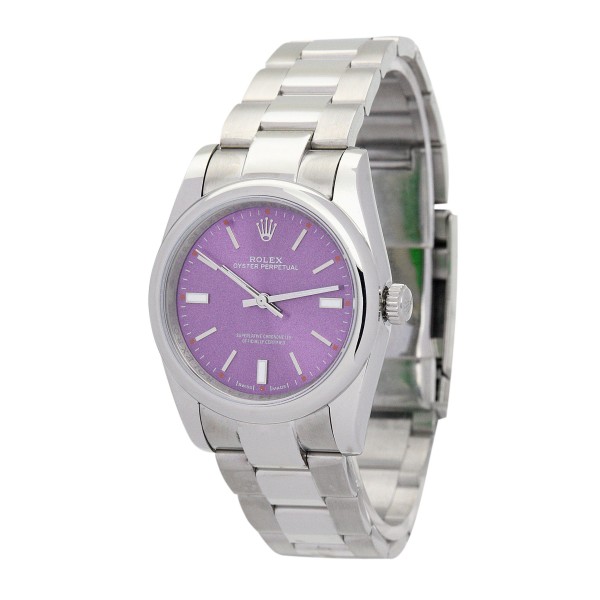 Best AAA Purple Dial Replica Rolex Lady Oyster Perpetual 177200-31 MM