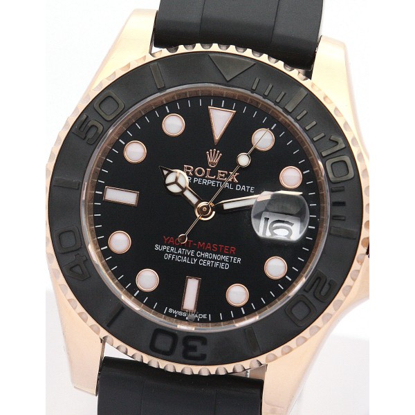 Best AAA Black Dial Replica Rolex Yacht-Master-40 MM