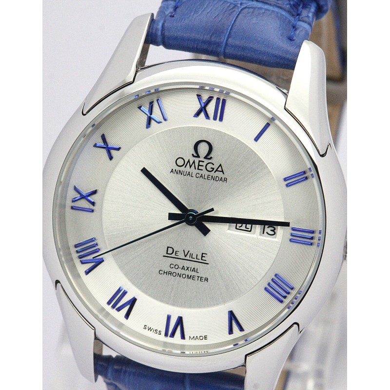 UK Best White Dial Replica Omega De Ville Hour Vision-41 MM