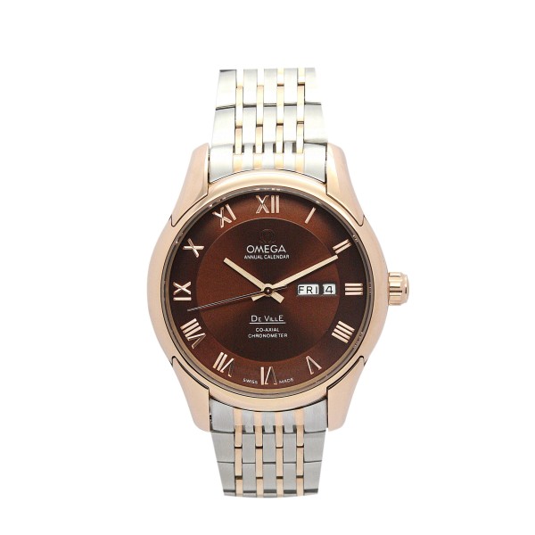 Best AAA Brown Dial Replica Omega De Ville Hour Vision-41 MM