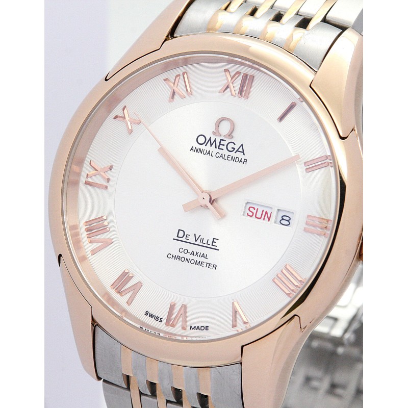 Best AAA Silver Dial Replica Omega De Ville Hour Vision-41 MM