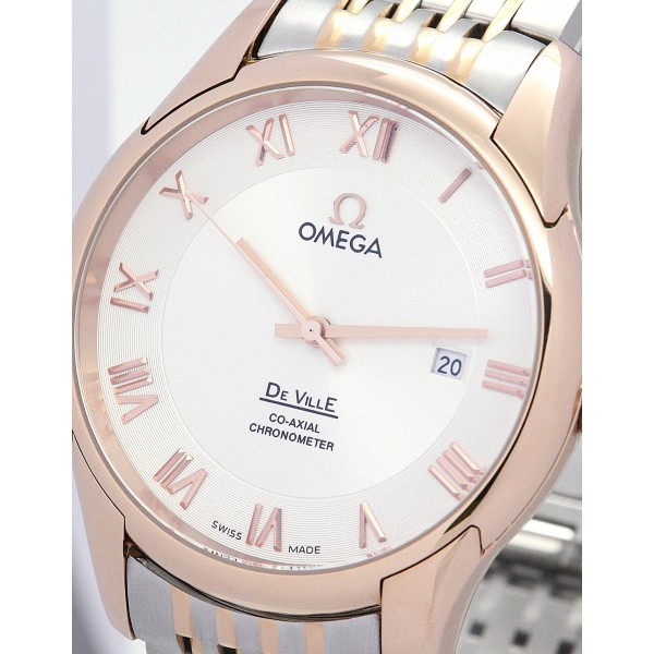 Best AAA Silver Dial Replica Omega De Ville Hour Vision-41 MM