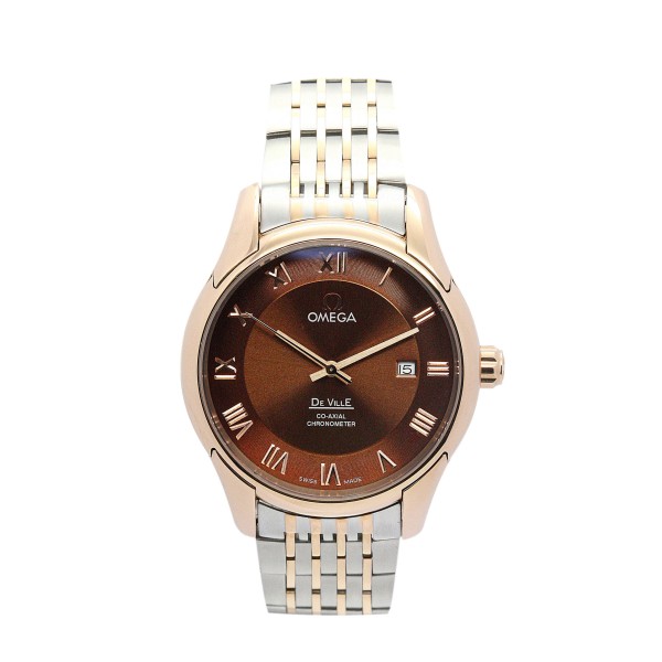 Best AAA Brown Dial Replica Omega De Ville Hour Vision-41 MM