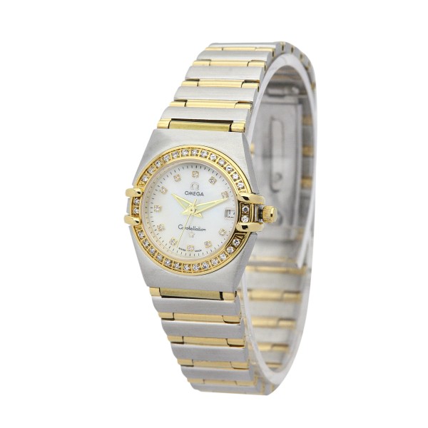 Best AAA Mother of Pearl - White Diamond Dial Replica Omega My Choice Mini 1365.75.00-22.5 MM