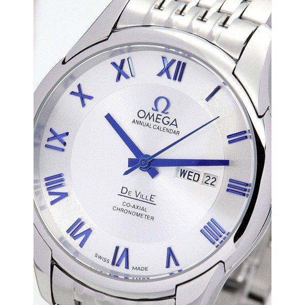 Best AAA White Dial Replica Omega De Ville Hour Vision-41 MM