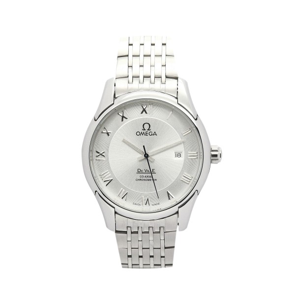 Best AAA Silver Baton Dial Replica Omega De Ville Hour Vision-41 MM