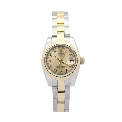 Best AAA Yellow Gold Dial Replica Rolex Datejust Lady-26 MM