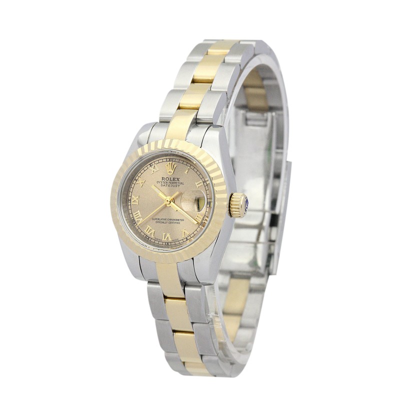 Best AAA Yellow Gold Dial Replica Rolex Datejust Lady-26 MM